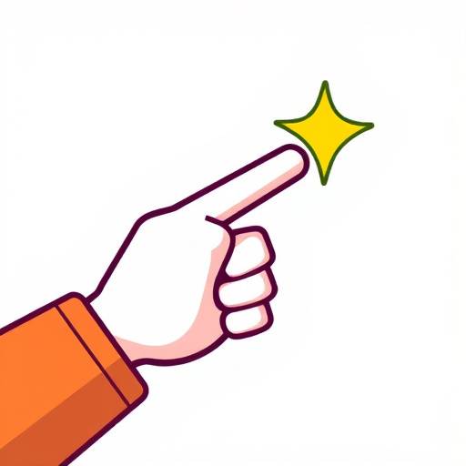 A hand pointing at a settings icon, symbolizing cookie management options